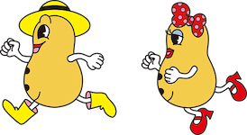八街市キャラクター「ピーちゃん ナッちゃん」
